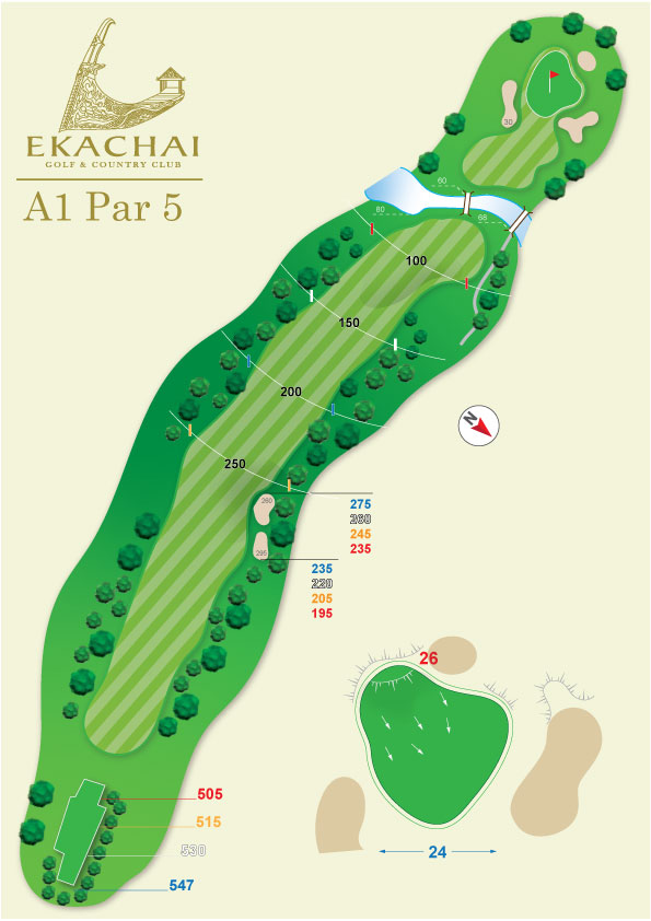 Ekachai Golf And Country Club Bangkok Thailand Course A Hole 1