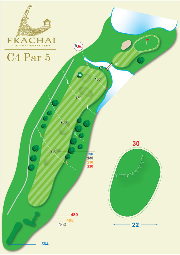 Ekachai Golf And Country Club Bangkok Thailand Course C Hole 4