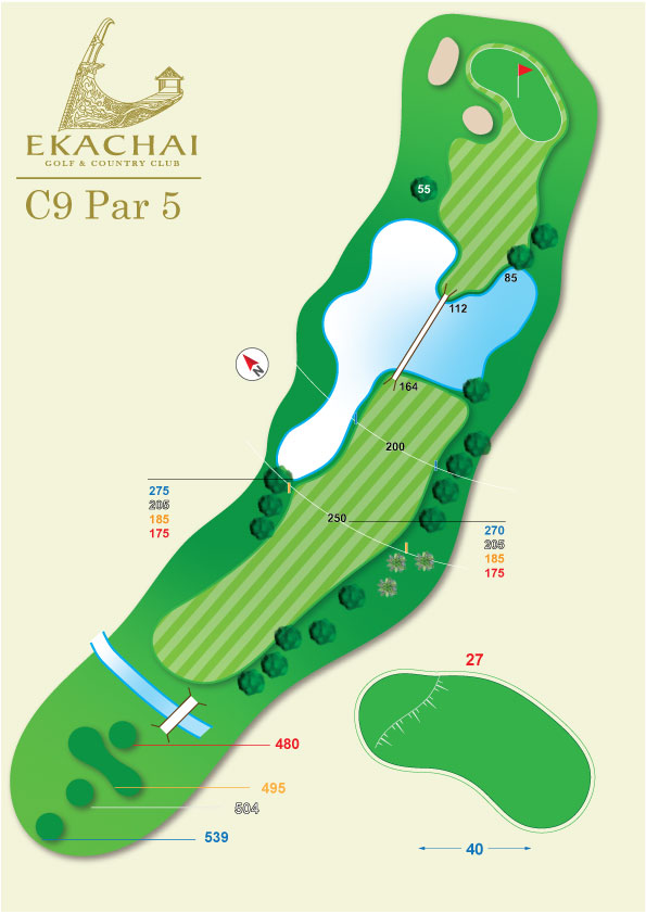 Ekachai Golf And Country Club Bangkok Thailand Course C Hole 9
